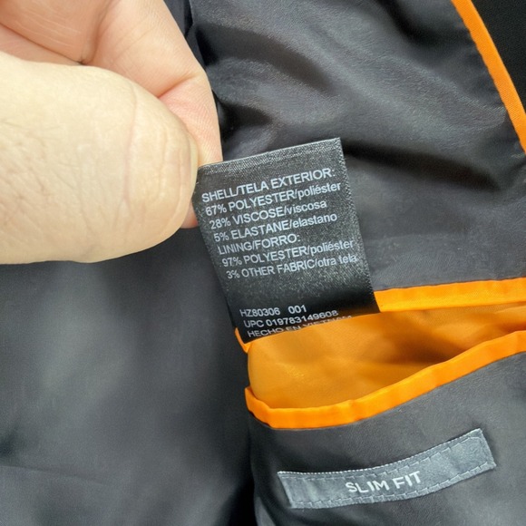 Haggar Blazer Mens 38 Black H26 Premium Stretch Suit Coat Sport Jacket Slim NEW - Picture 15 of 15